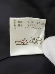 Wool Glen Check Long Jacket, Gray/Black, #42