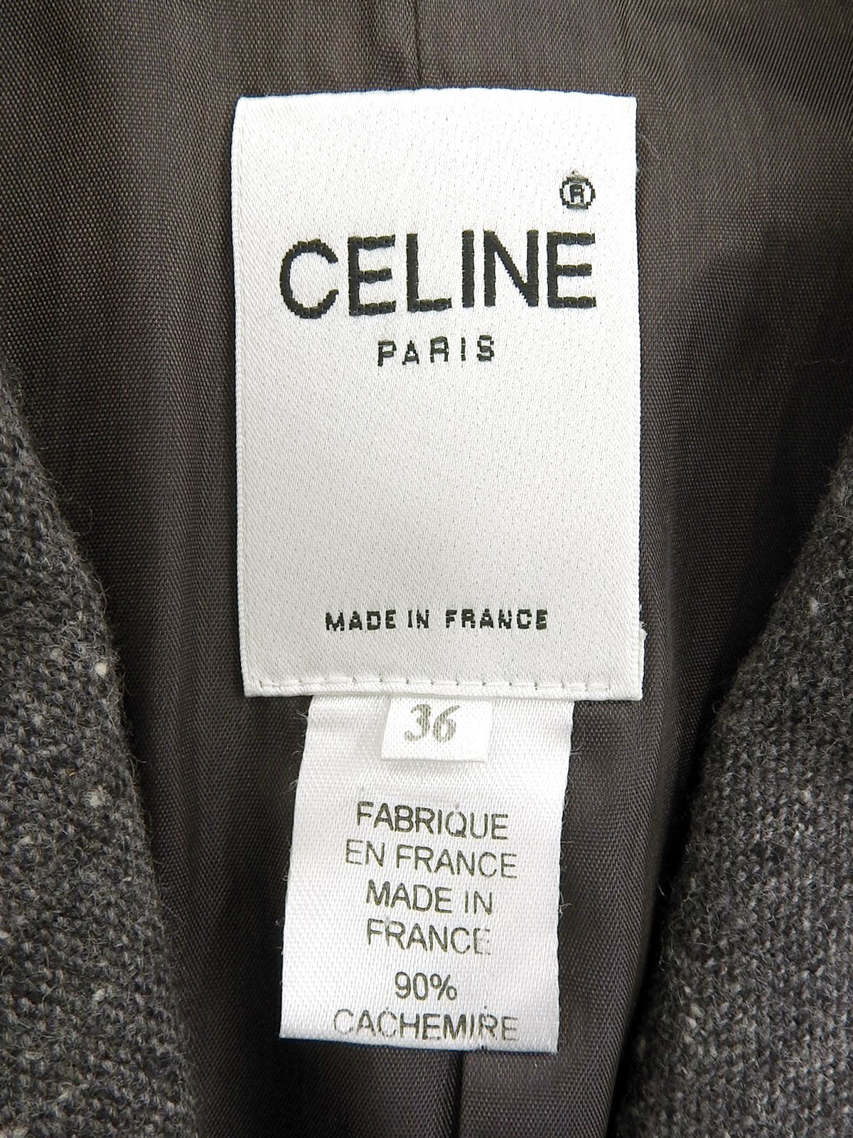 カシミアジャケット グレー #36