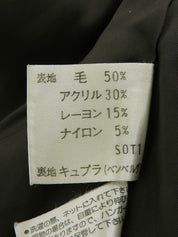 Tweed check pattern double-breasted suit set, black/multi