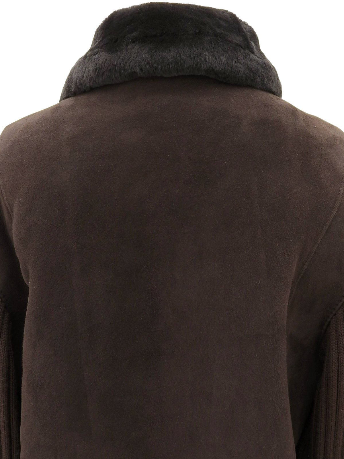 ムートンガンチーニボタンコート ダークブラウン#40