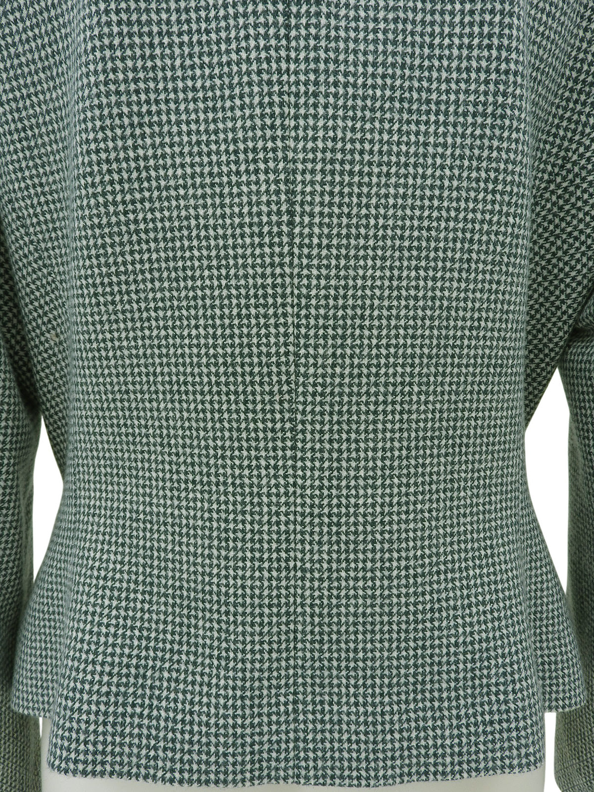 Wool houndstooth pattern jacket, green/ivory, size M