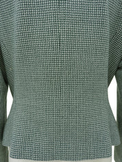 Wool houndstooth pattern jacket, green/ivory, size M