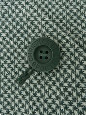 Wool houndstooth pattern jacket, green/ivory, size M