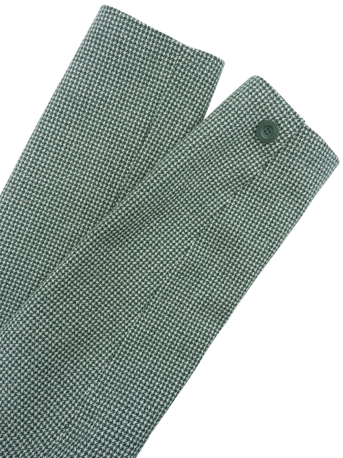 Wool houndstooth pattern jacket, green/ivory, size M