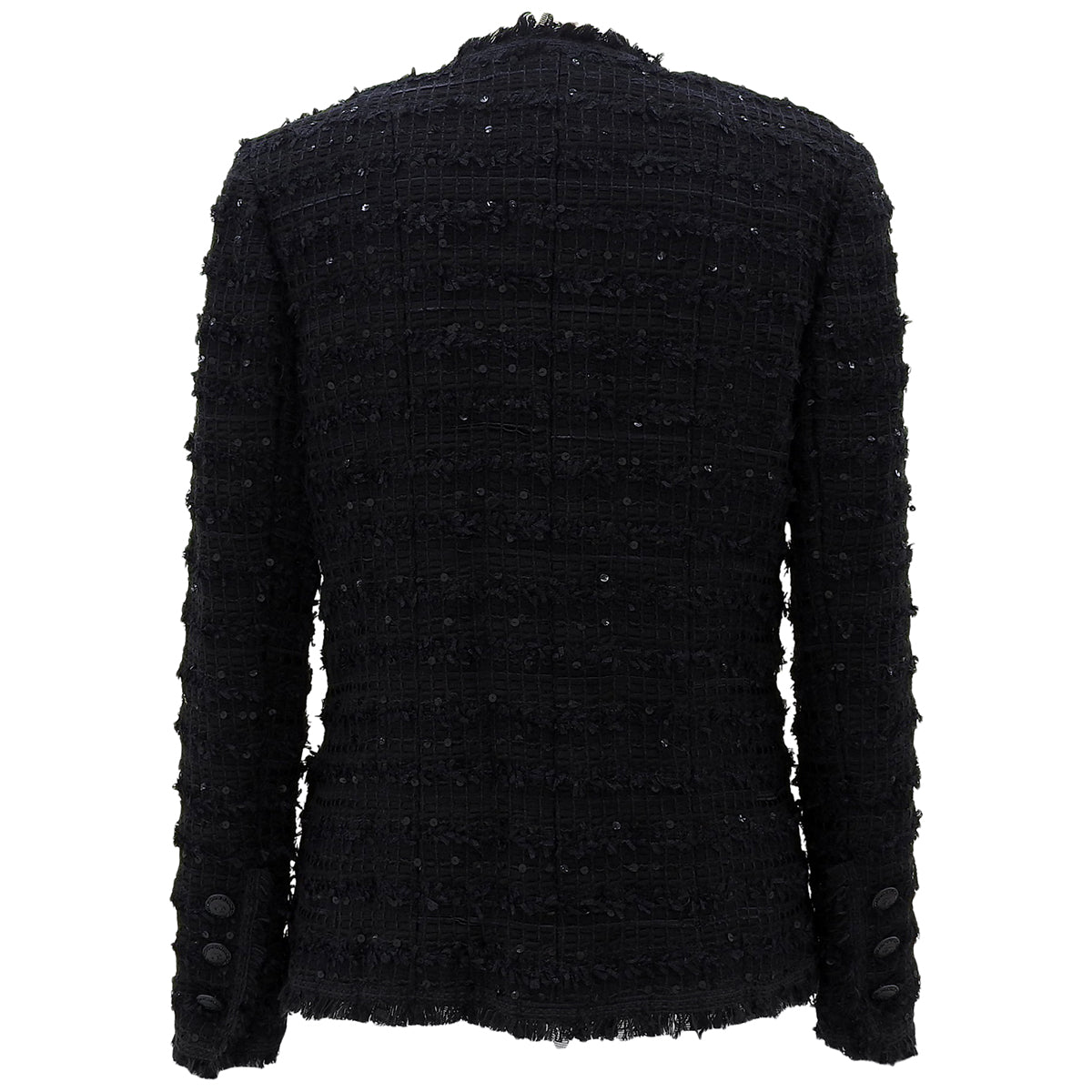 2005 Sequin CC Mark Button Jacket #36 Black