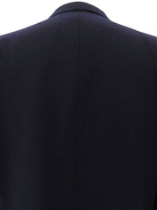 ロゴエンブレムダブルブレストジャケット #LL ネイビー