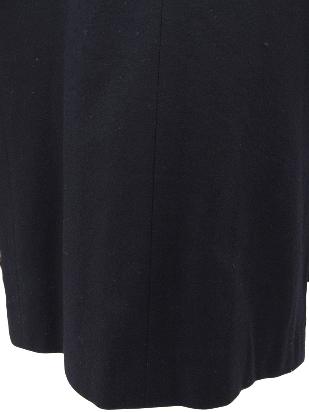 海军蓝双排扣徽标夹克