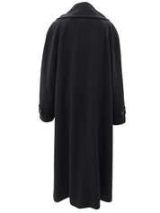 1999年製 カシミアロゴボタンロングコート #38 ネイビー