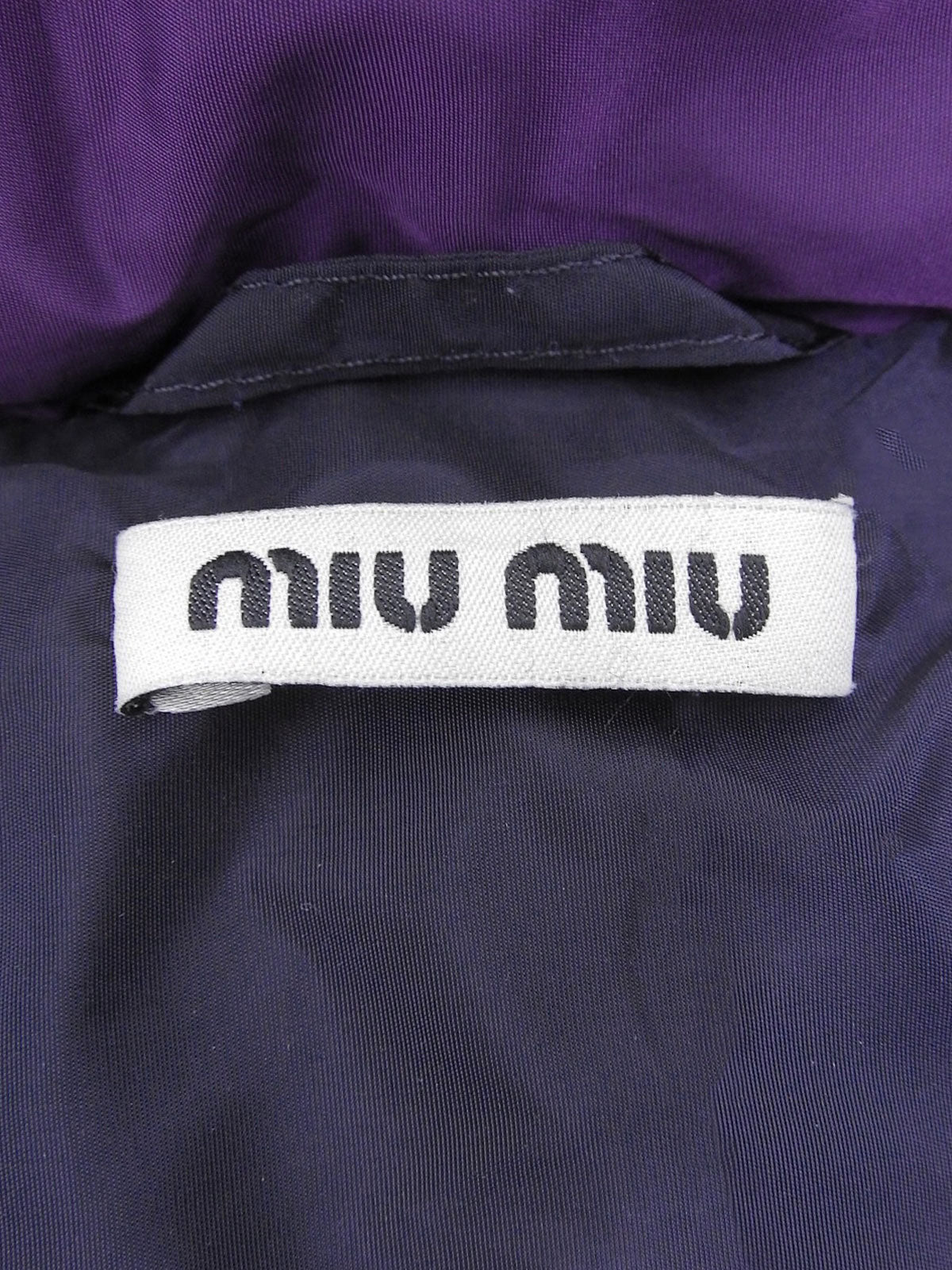 ハーフスリーブダウンジャケット パープル #40