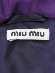 ハーフスリーブダウンジャケット パープル #40