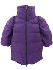 ハーフスリーブダウンジャケット パープル #40