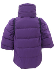 ハーフスリーブダウンジャケット パープル #40