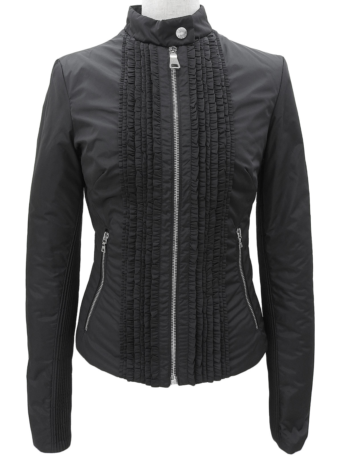 フリルナイロンジャケット ブラック #38