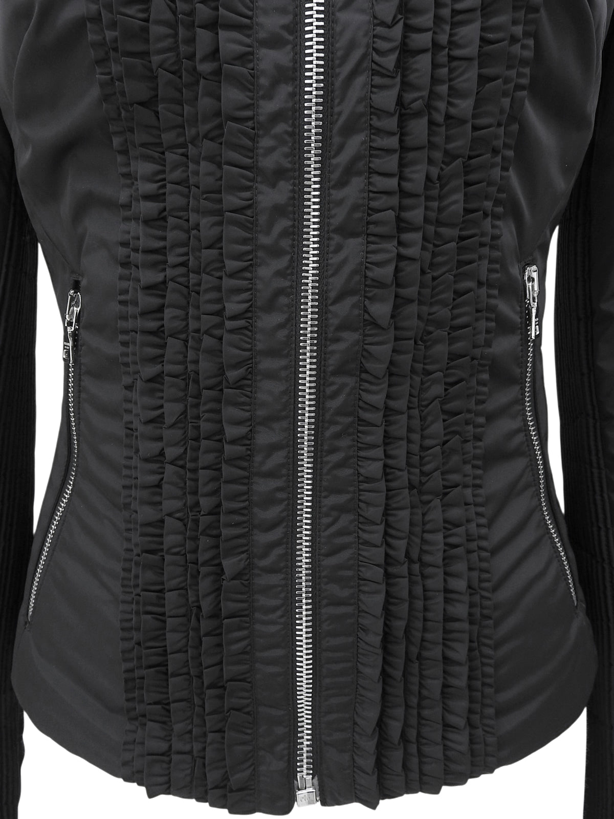 フリルナイロンジャケット ブラック #38