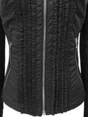 フリルナイロンジャケット ブラック #38