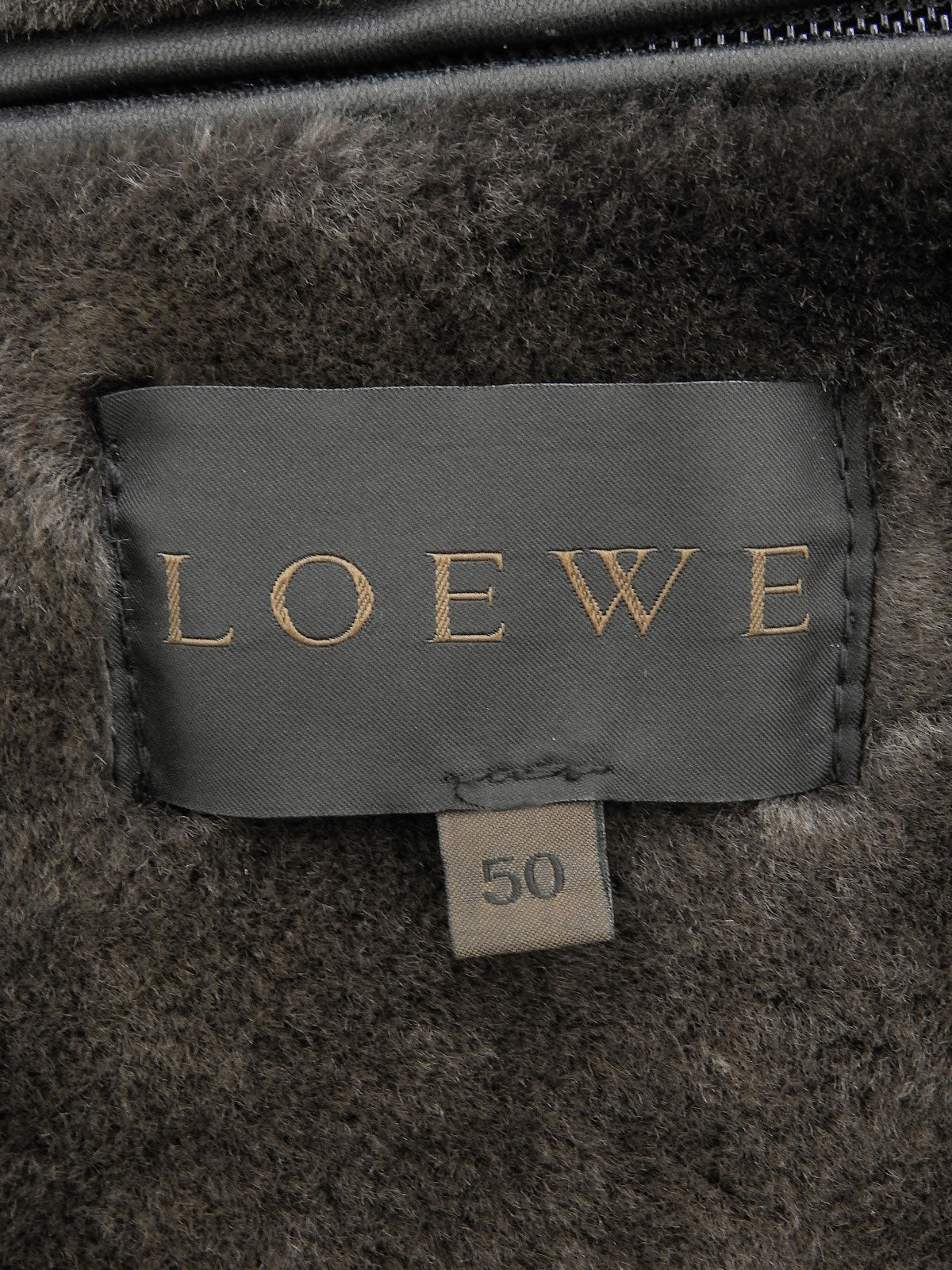 Boa Lining Logo Button Jacket #50 Black