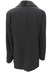 Boa Lining Logo Button Jacket #50 Black