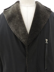 Boa Lining Logo Button Jacket #50 Black