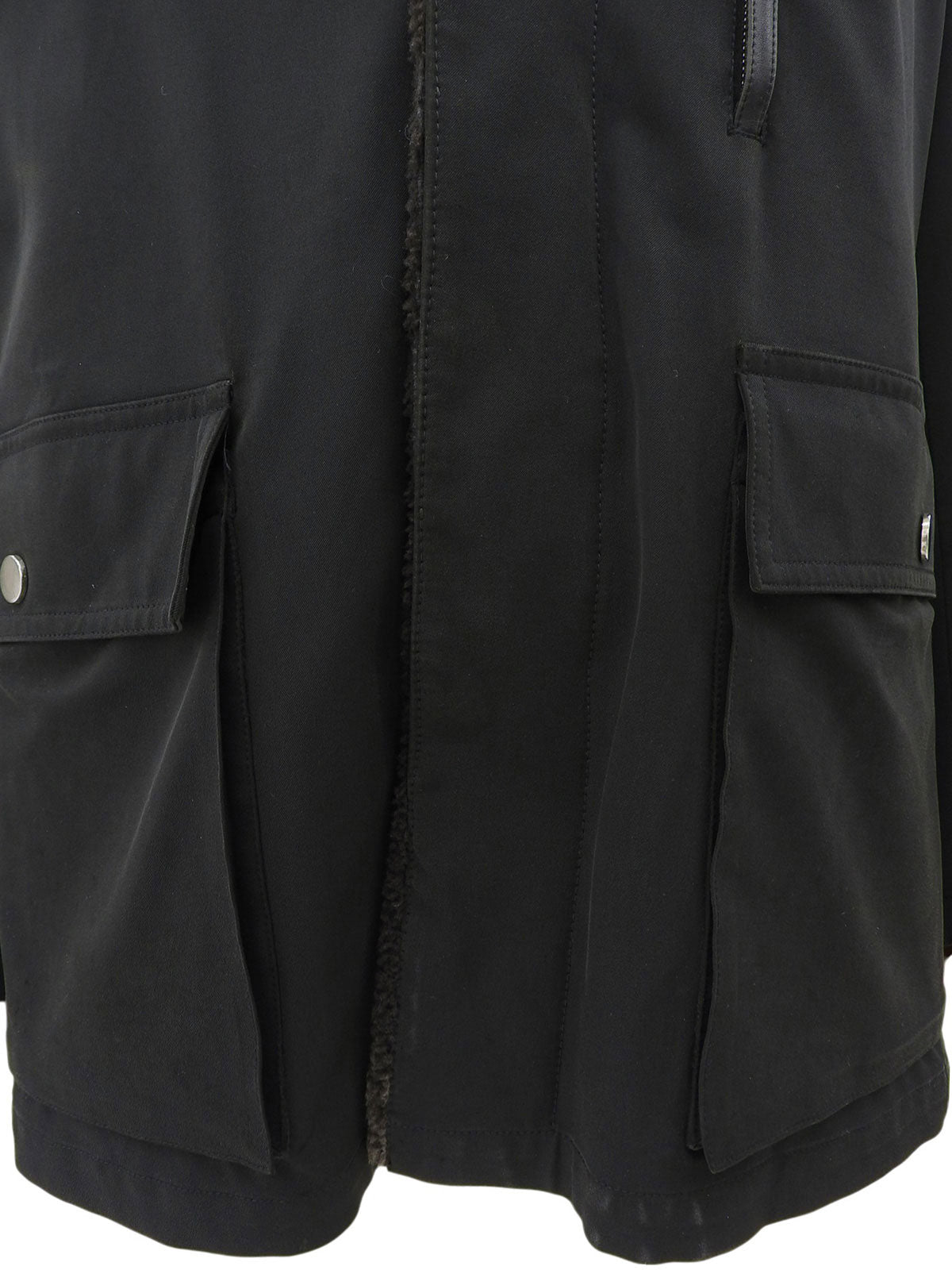Boa Lining Logo Button Jacket #50 Black