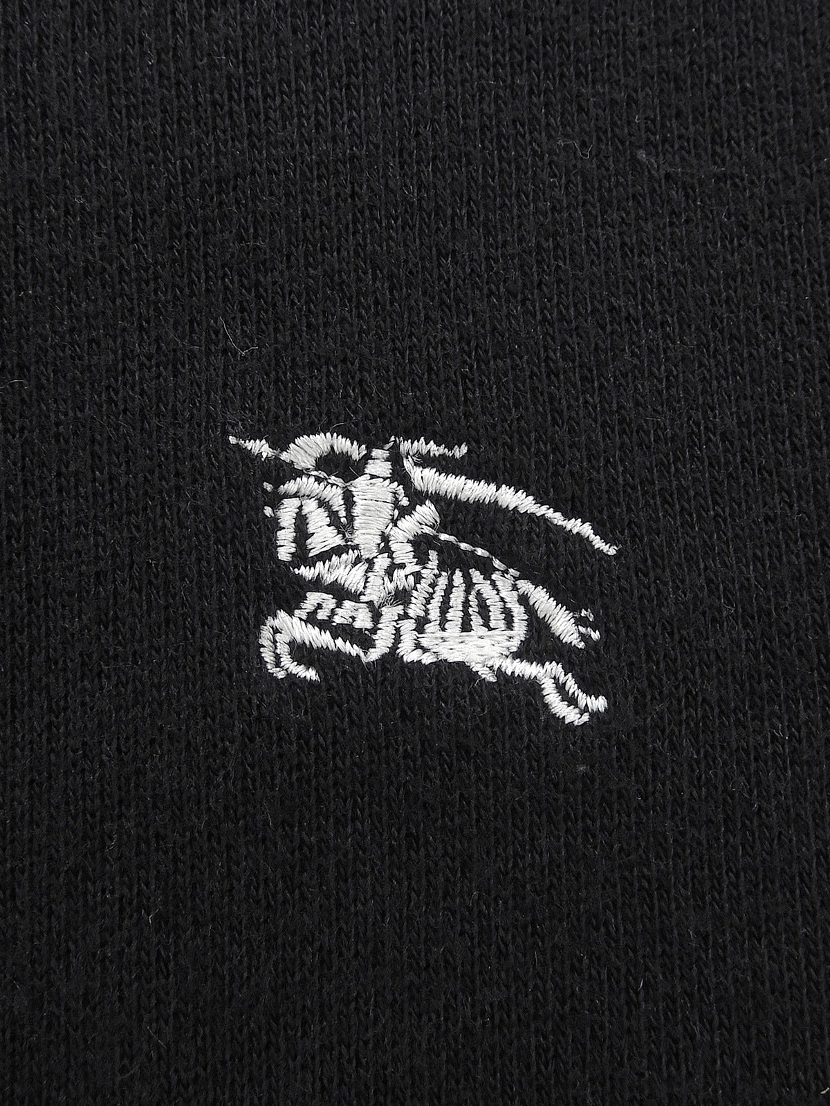 ファーロゴ刺繍パーカー #2 ブラック