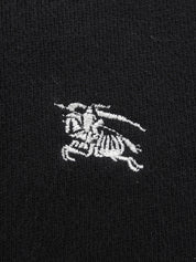 ファーロゴ刺繍パーカー #2 ブラック