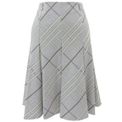 Check Pattern Pleated Skirt #38 Gray