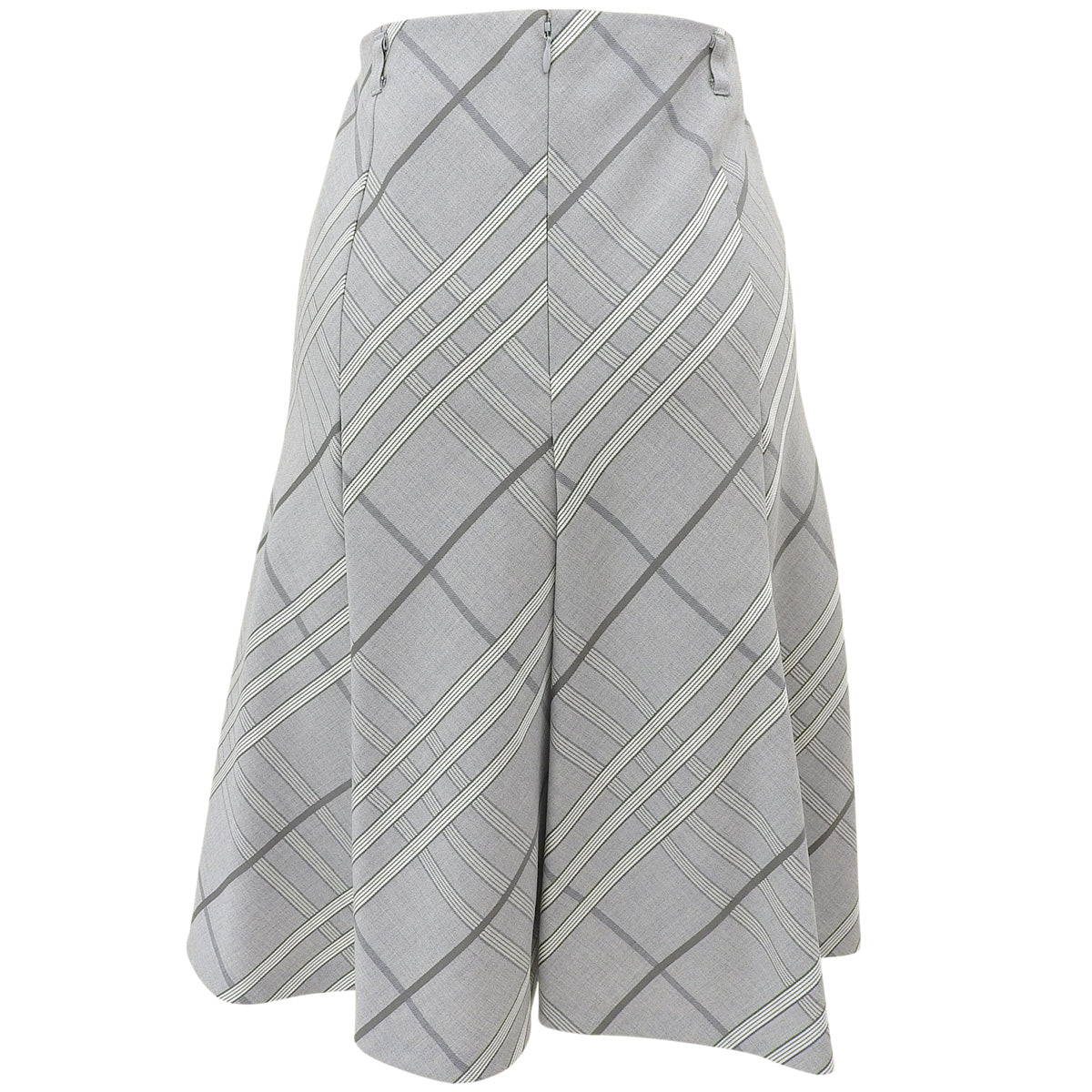 Check Pattern Pleated Skirt #38 Gray
