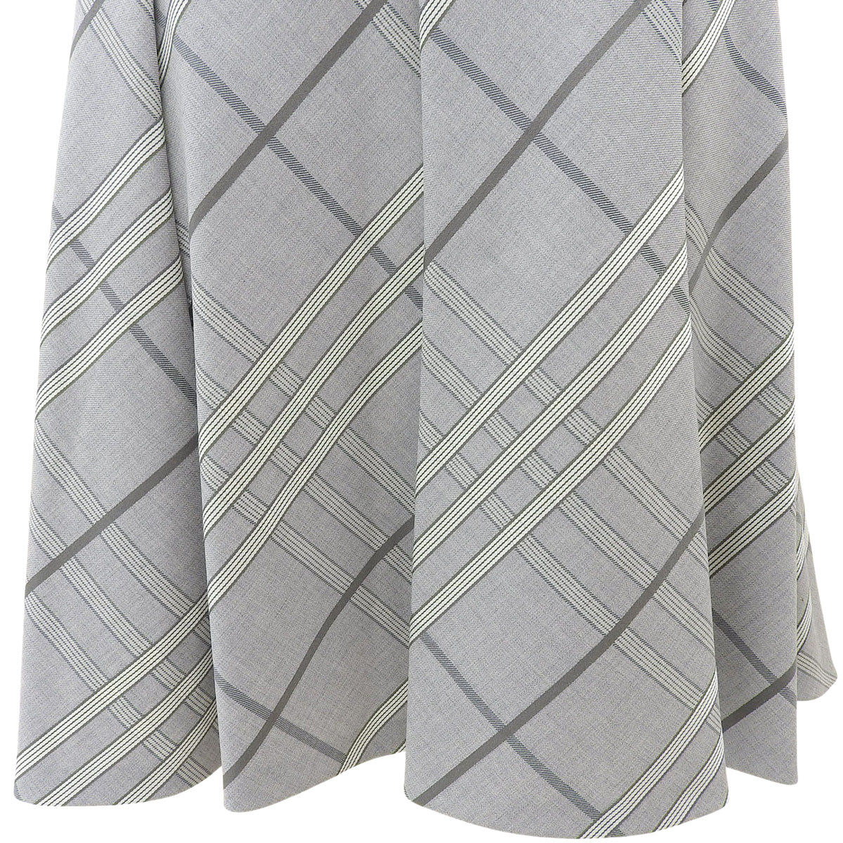 Check Pattern Pleated Skirt #38 Gray