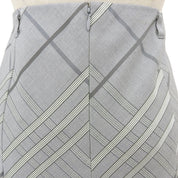Check Pattern Pleated Skirt #38 Gray