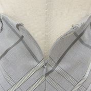 Check Pattern Pleated Skirt #38 Gray
