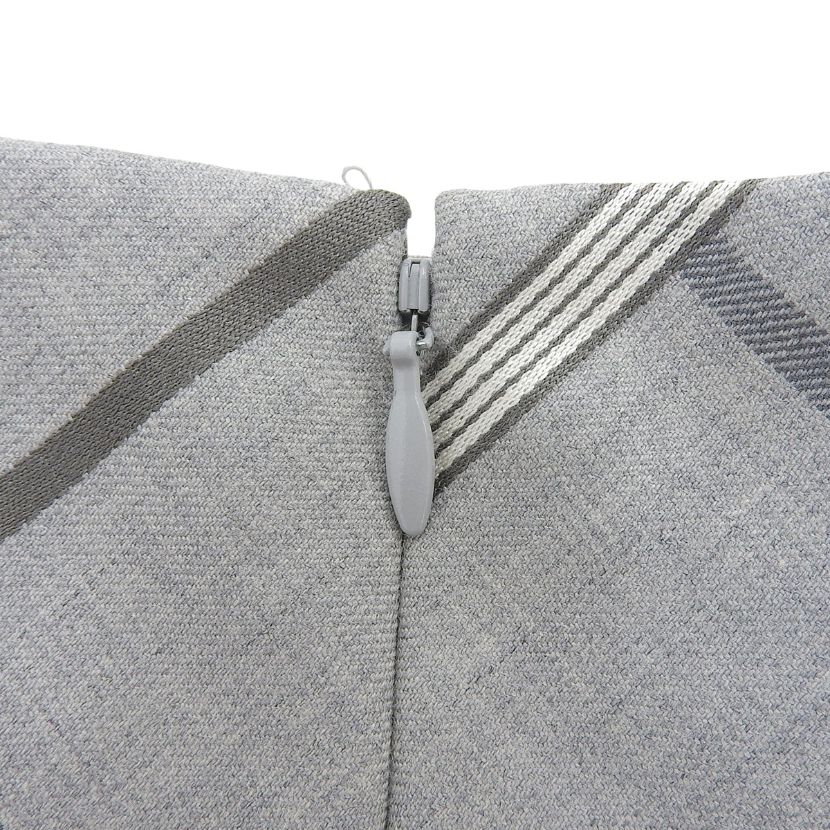 Check Pattern Pleated Skirt #38 Gray