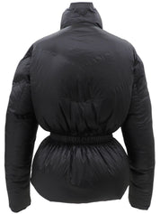 Logo West Belt Down Jacket #36 Black