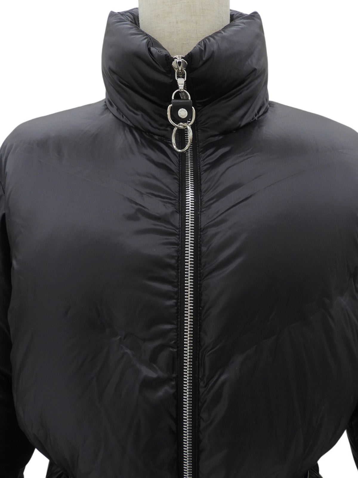 Logo West Belt Down Jacket #36 Black