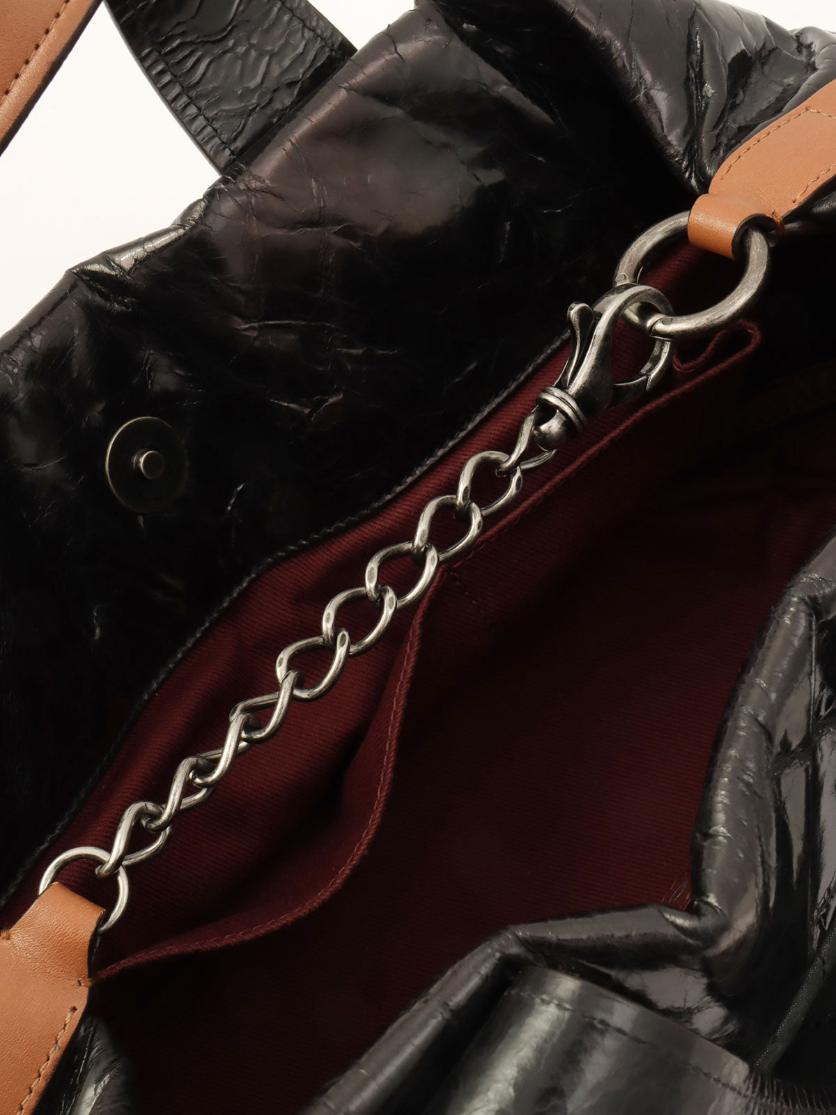 2011年頃製 インザミックスCCマーク2wayバッグ チャコールグレー/ダークブラウン