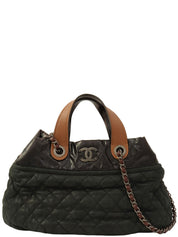 2011年頃製 インザミックスCCマーク2wayバッグ チャコールグレー/ダークブラウン