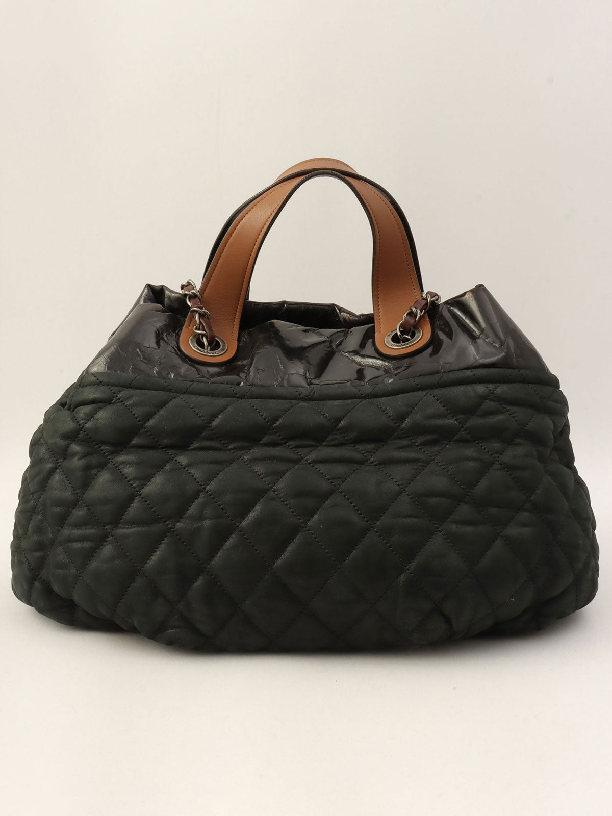 2011年頃製 インザミックスCCマーク2wayバッグ チャコールグレー/ダークブラウン