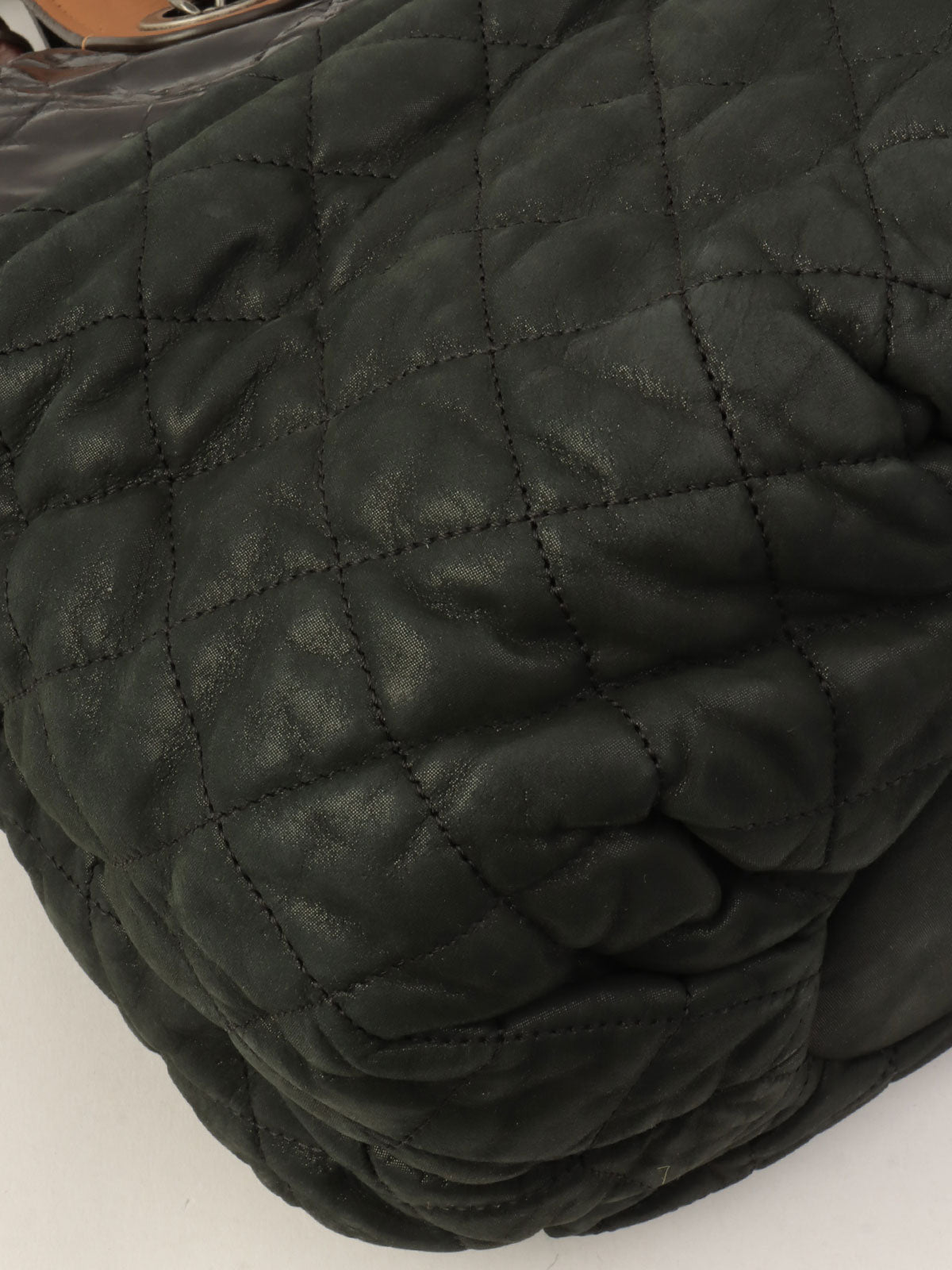 2011年頃製 インザミックスCCマーク2wayバッグ チャコールグレー/ダークブラウン