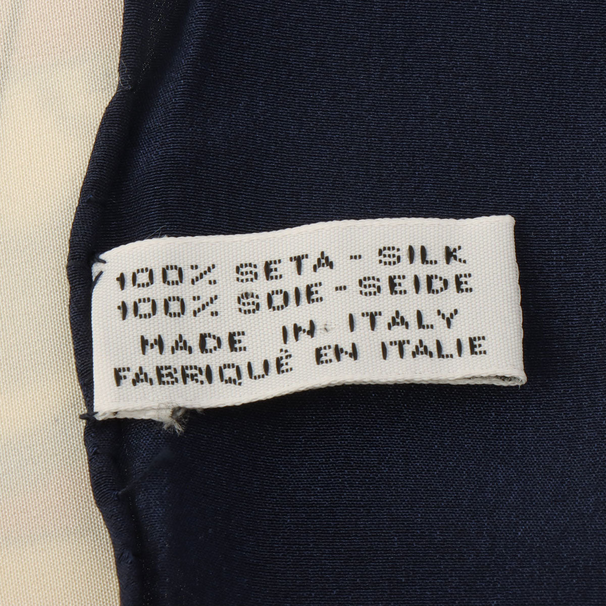 Mademoiselle Pattern Scarf White/Navy