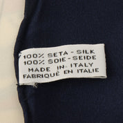 Mademoiselle Pattern Scarf White/Navy