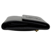 2003 Production Caviar Skin CC Mark Stitch Wallet, Black