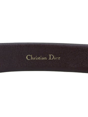 Canvas Leather Combo Trotter Pattern Belt Brown