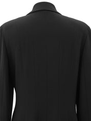 1993 Vintage Wool CC Mark Button Double-Breasted Jacket #40 Black