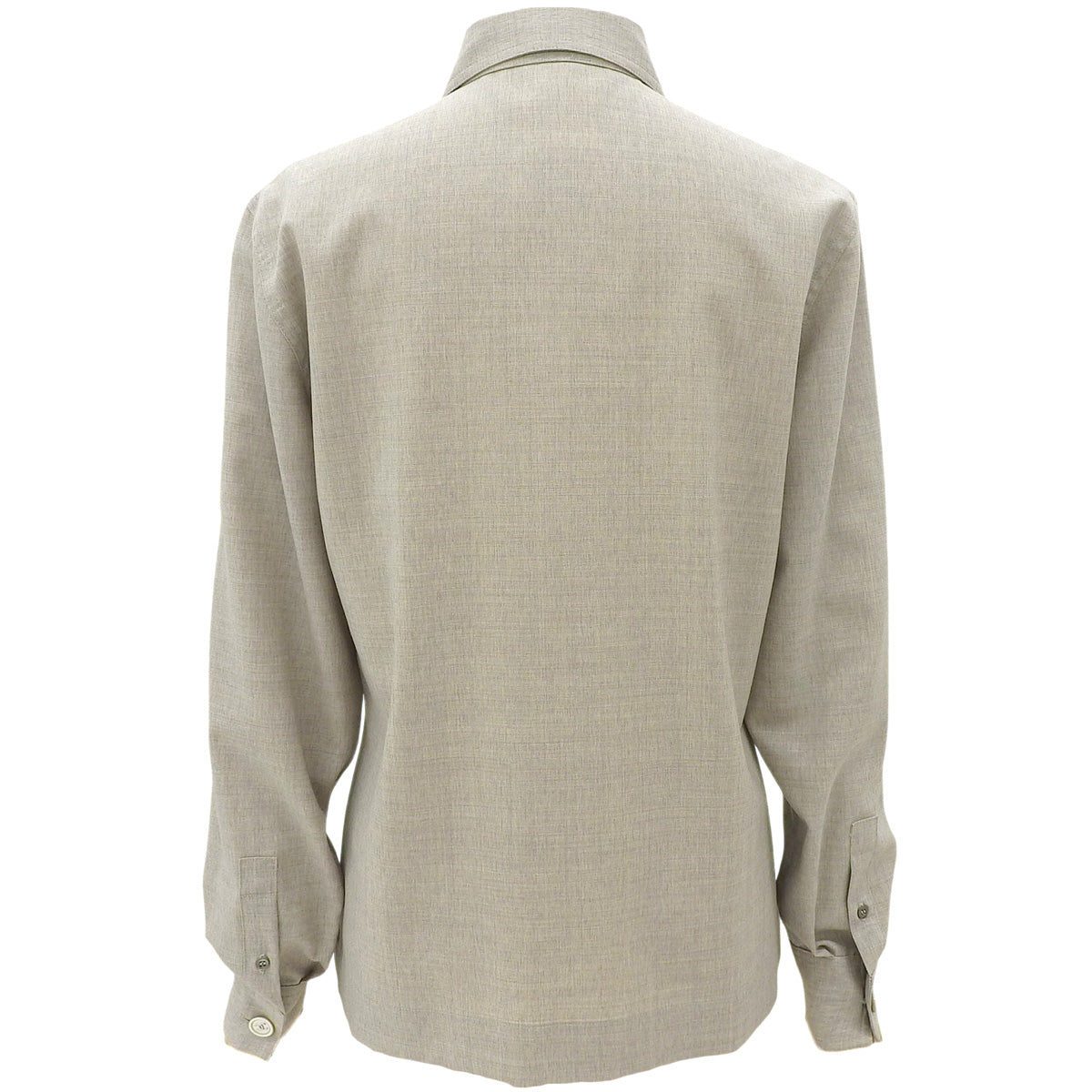 1997 Wool CC Mark Button Shirt #38 Greige