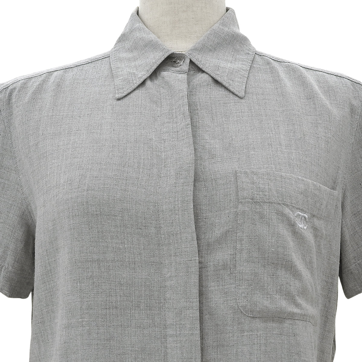 1999 CC Mark Short Sleeve Shirt #38 Gray