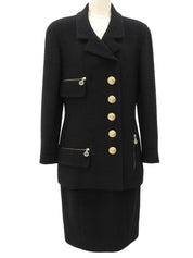 スパイラルCCマークボタンセットアップ ブラック