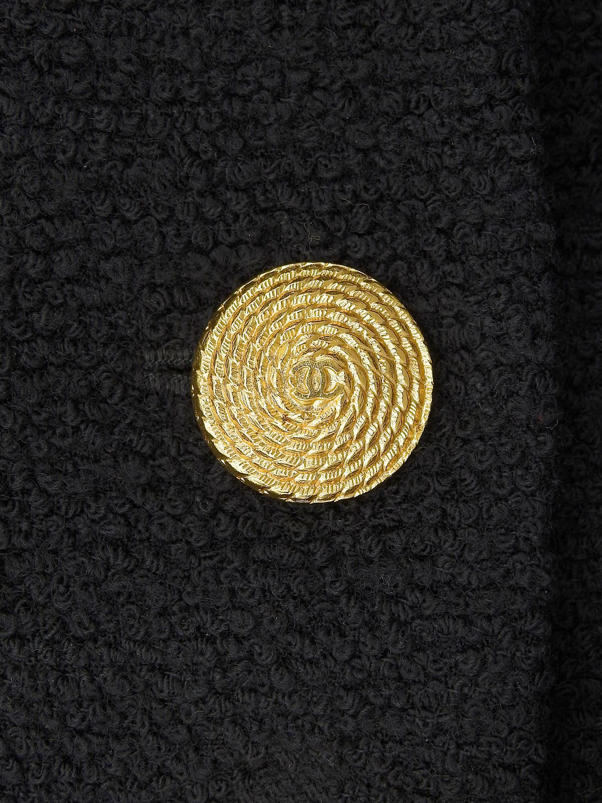 スパイラルCCマークボタンセットアップ ブラック