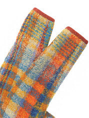 Tweed CC Mark Button 3-Piece Set #42 Orange/Multi-Color