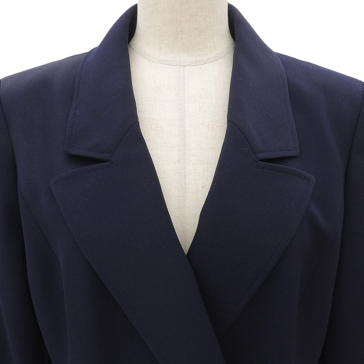 1997 Vintage Wool CC Mark Long Coat #40 Navy