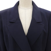 1997 Vintage Wool CC Mark Long Coat #40 Navy