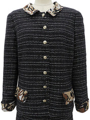 2005 Tweed CC Mark Button Jacket Set-Up #40 Black/Multi-Color